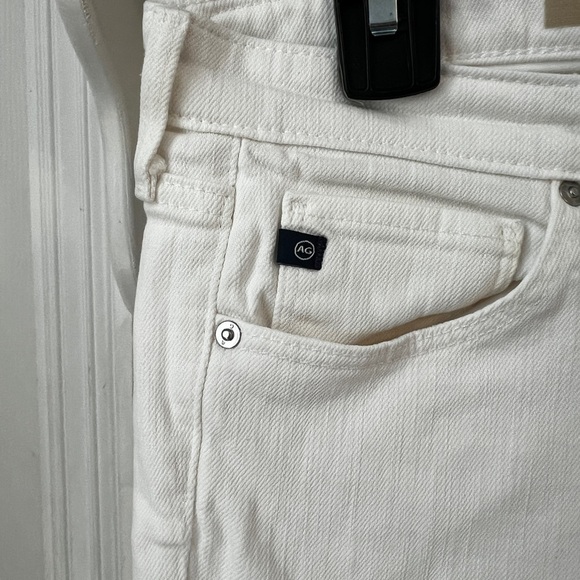 ADRIANO GOLDSCHMIED AG The Stilt Cigarette Roll Up White Denim Jeans - Picture 4 of 6